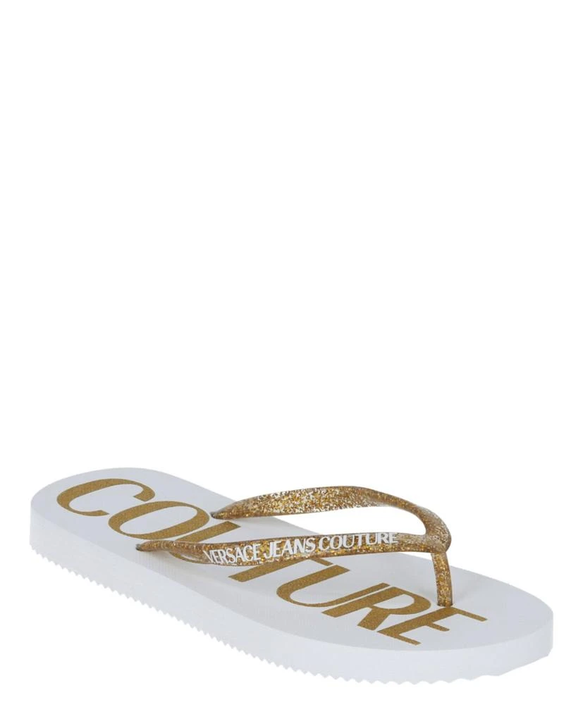 商品Versace|Embossed Logo Flip Flops,价格¥406,第2张图片详细描述