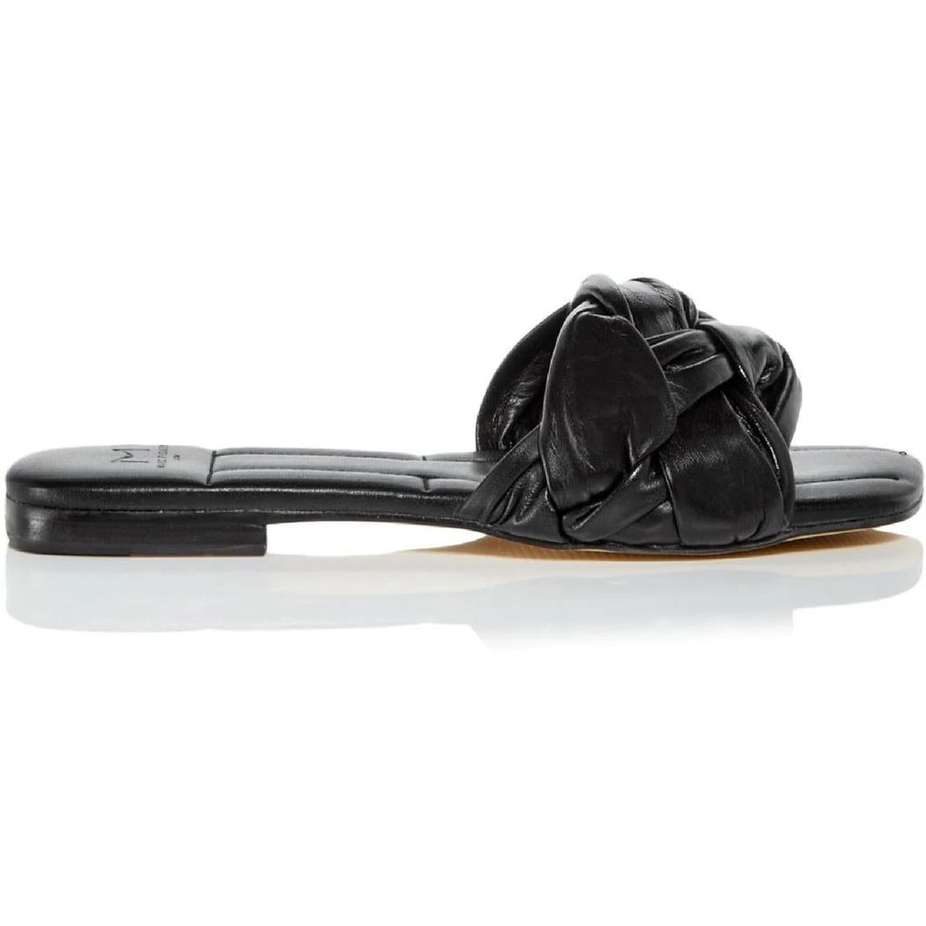 商品Marc Fisher|Marc Fisher LTD Womens Miyuki Leather Square Toe Slide Sandals,价格¥284,第4张图片详细描述