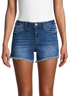 商品Joe's Jeans|Janessa Mid-Rise Cut-Off Denim Shorts,价格¥263,第1张图片