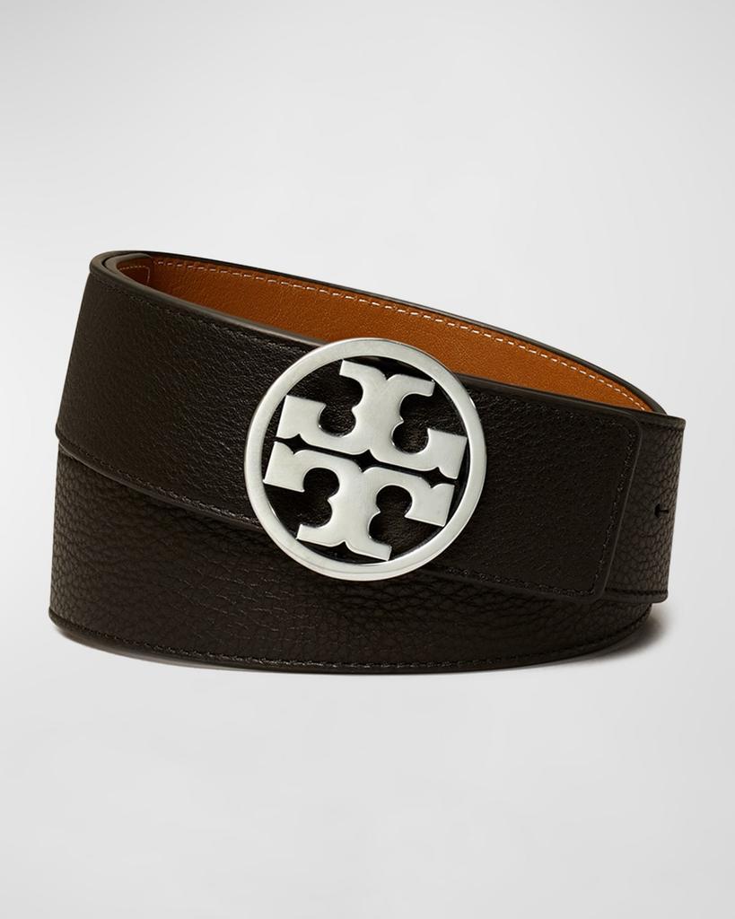 商品Tory Burch|Miller Reversible 1.5" Logo Belt,价格¥1676,第1张图片