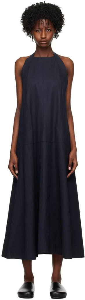 商品Studio Nicholson|Navy Cuenca Maxi Dress,价格¥1684,第1张图片