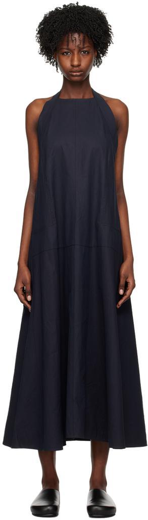 商品Studio Nicholson|Navy Cuenca Maxi Dress,价格¥1928,第1张图片