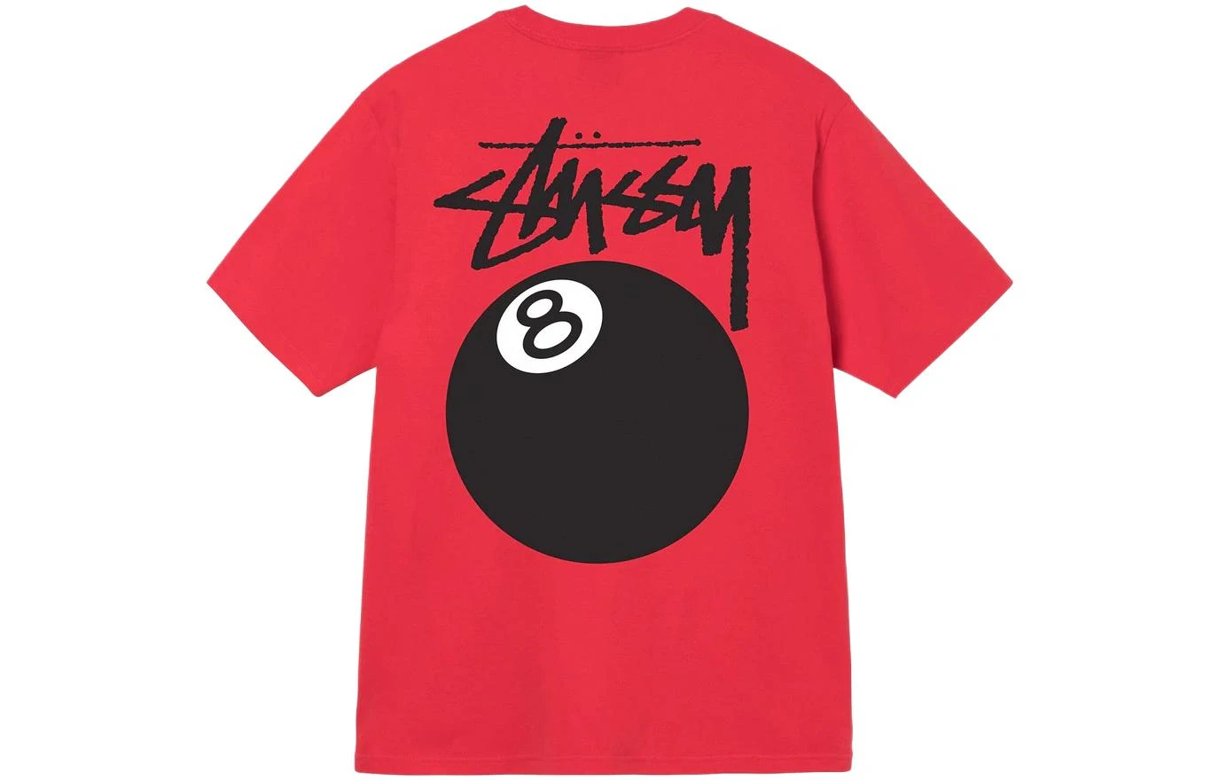 商品[国内直发] STUSSY|8球系列 黑8印花圆领套头宽松短袖T恤 男女同款,价格¥872,第6张图片详细描述