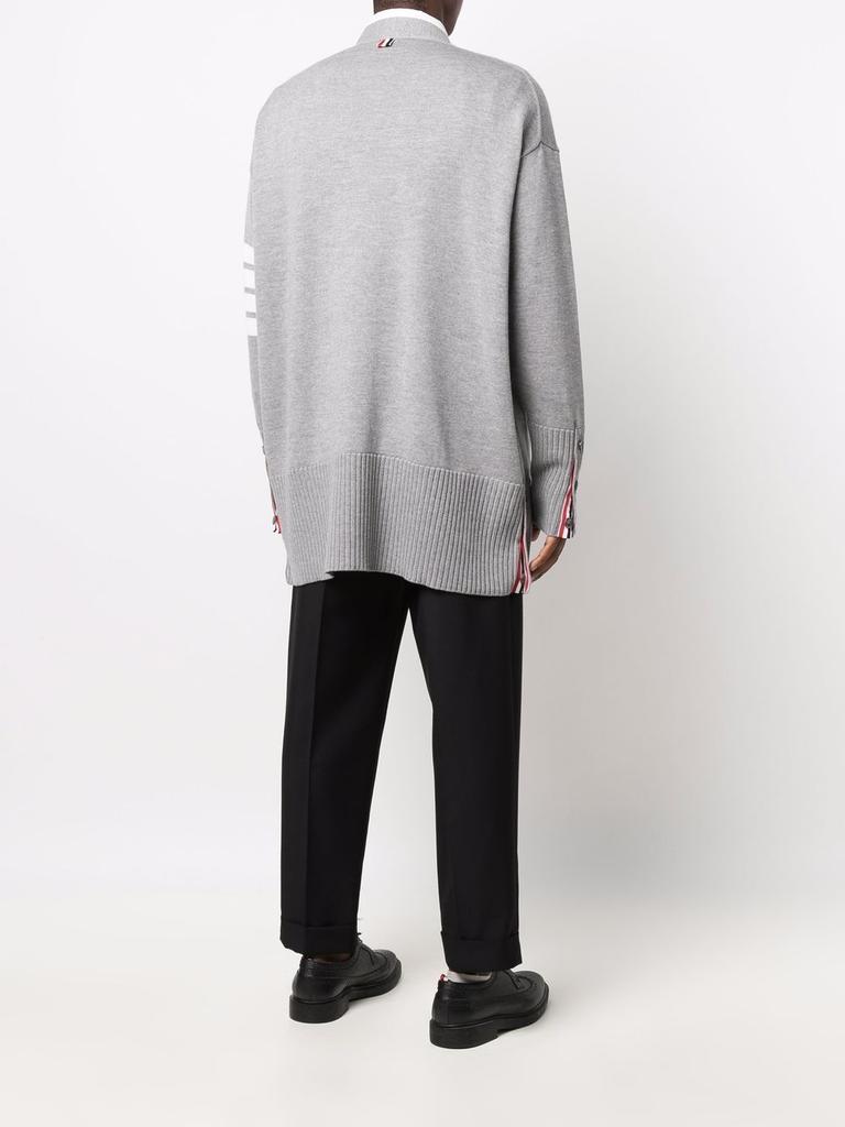 THOM BROWNE ELONGATED CARDIGAN W/ 4BAR IN FINE MERINO WOOL商品第3张图片规格展示