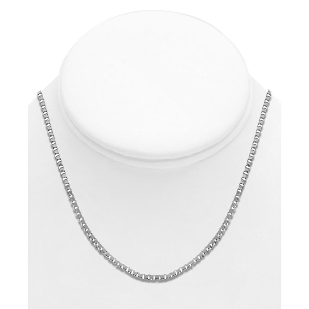 Silver Plated Box Link 24" Chain Necklace商品第4张图片规格展示