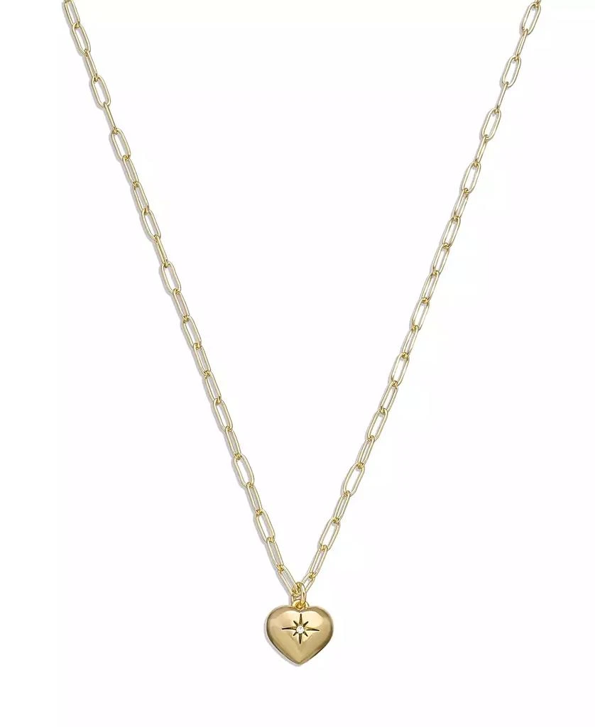 商品Coach|Faux Stone Iconic Heart Pendant Heart Motif Necklace,价格¥711,第1张图片