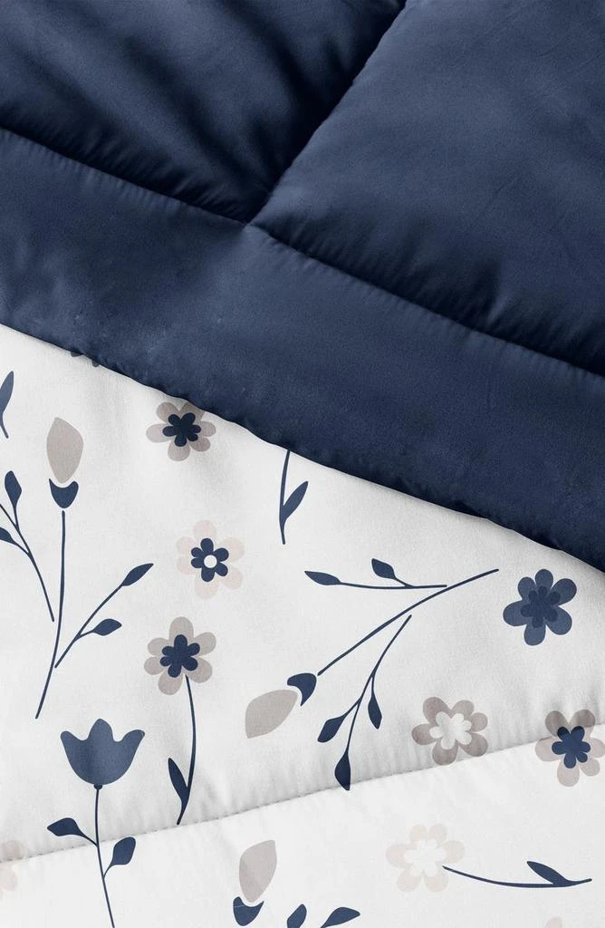 商品IENJOY HOME|HOME SPUN Premium Down Alternative Forget Me Not Reversible Comforter Set,价格¥454,第3张图片详细描述