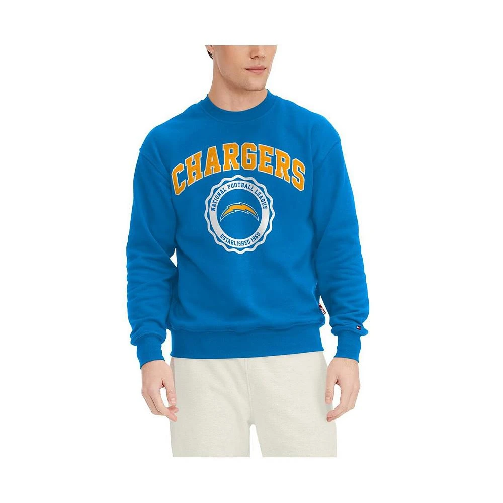 商品Tommy Hilfiger|Men's Powder Blue Los Angeles Chargers Ronald Crew Sweatshirt,价格¥442,第1张图片
