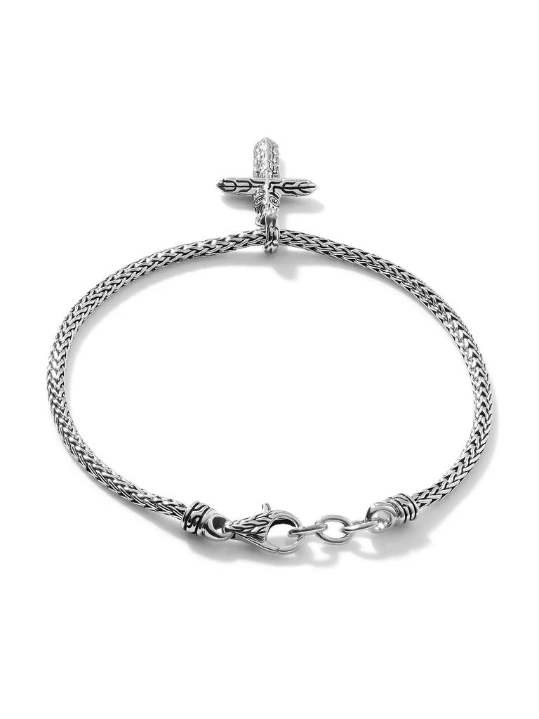 商品John Hardy|Classic Chain Sterling Silver Cross Charm Mini-Chain Bracelet,价格¥3566,第5张图片详细描述