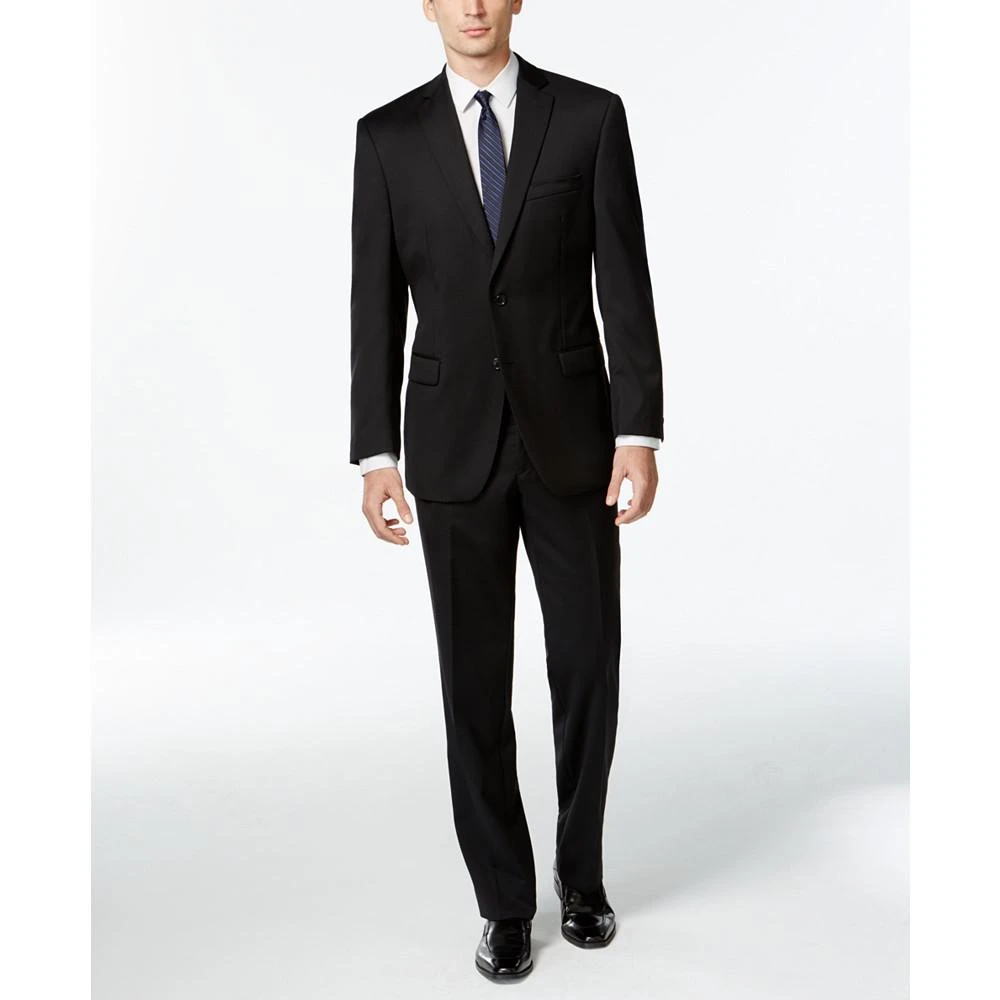 商品Calvin Klein|Black Solid Modern-Fit Suit,价格¥2408,第1张图片