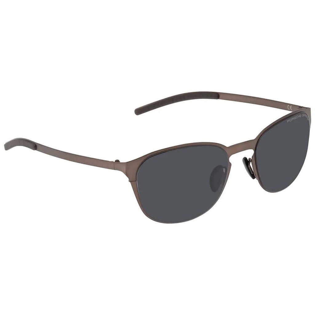 商品Porsche Design|Grey Blue Oval Unisex Sunglasses P8666 B 55,价格¥605,第1张图片