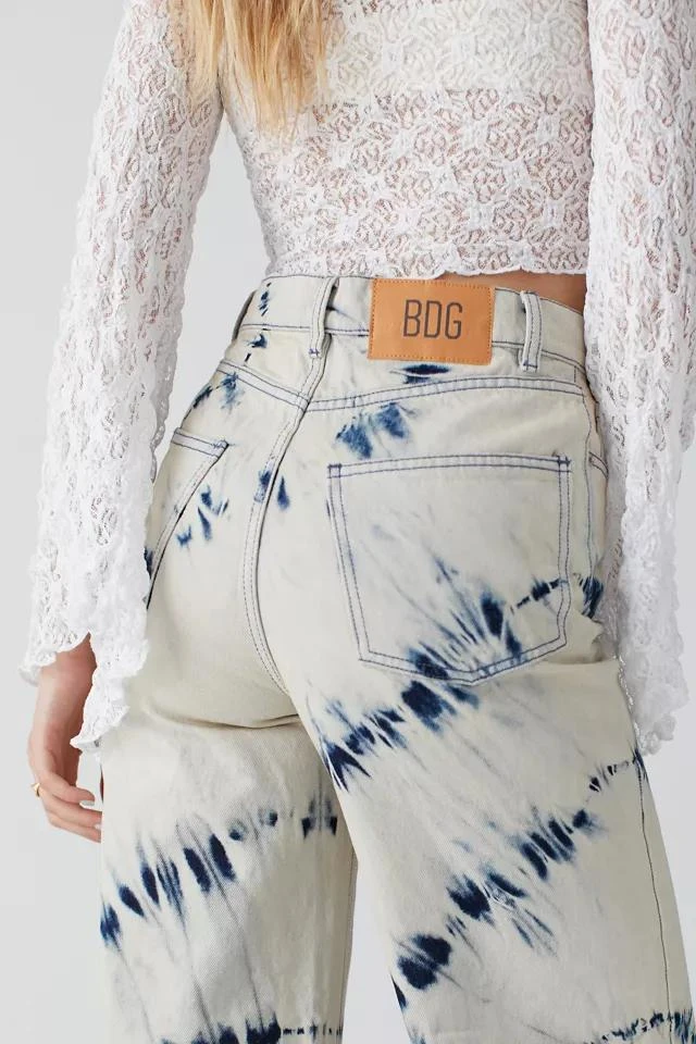 商品BDG|BDG High & Wide Jean - Bleached Print,价格¥152,第4张图片详细描述