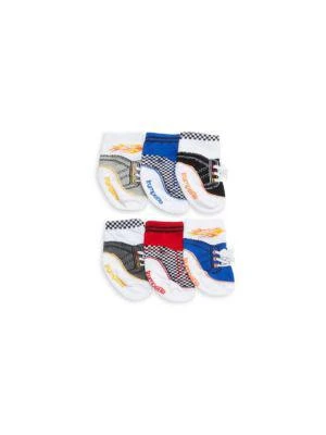 商品Trumpette|Baby Boy's Racer 6-Pack Crew Socks,价格¥103,第2张图片详细描述