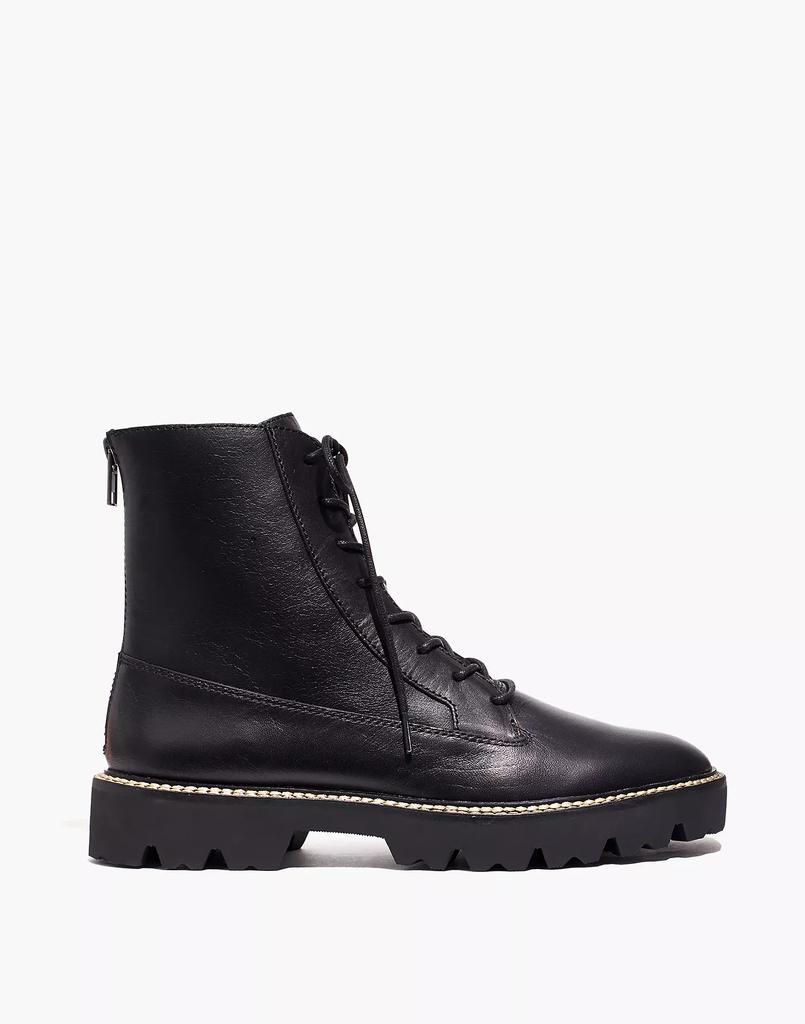 商品Madewell|The Citywalk Lugsole Lace-Up Boot in Leather,价格¥515,第4张图片详细描述