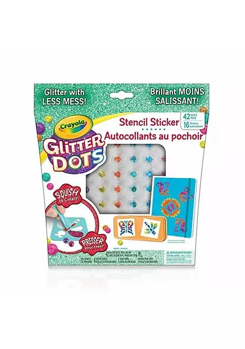 商品Crayola|Crayola Glitter Dots Sticker Stencils   Custom Glitter Stickers,价格¥91,第1张图片