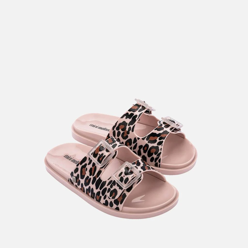 商品Mini Melissa|Mini Melissa Girls' Wide Print Slide Sandals - Blush Animal,价格¥99,第2张图片详细描述