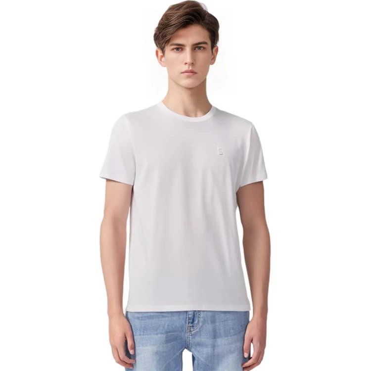 商品[国内直发] Burberry|博柏利  纯色圆领休闲短袖 SS22 落肩袖T恤 男款 白色,价格¥1133,第10张图片详细描述
