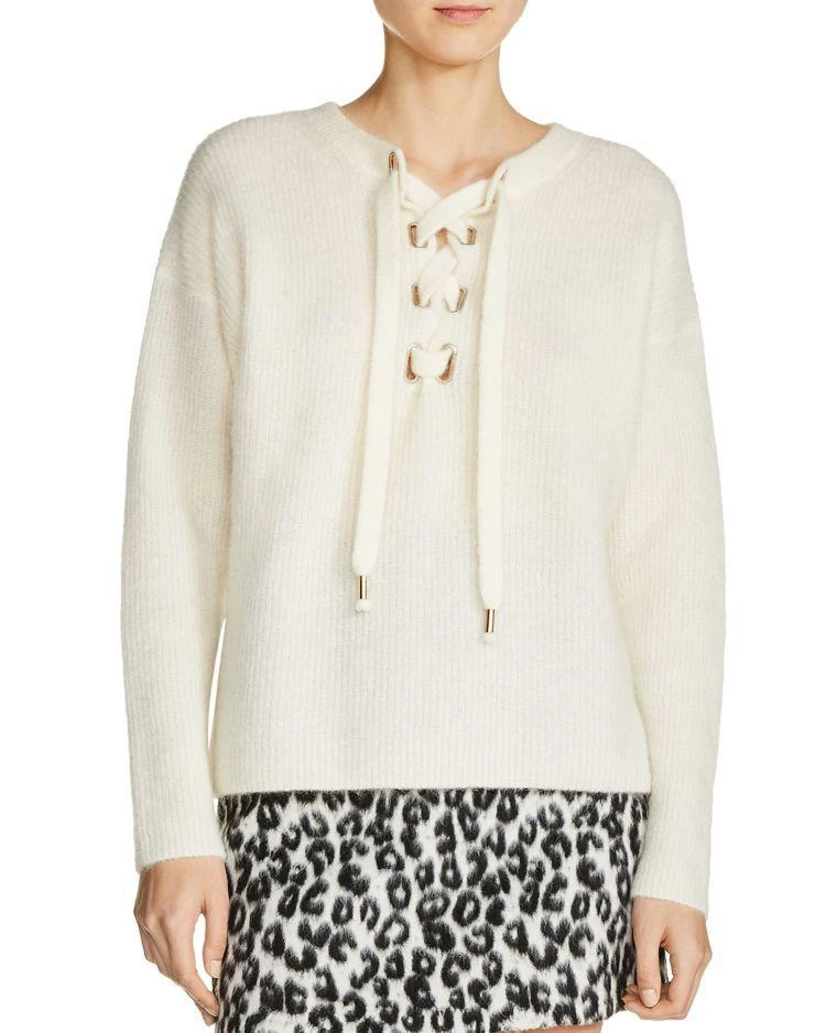 商品Maje|Manou Lace-Up Detail Sweater,价格¥2110,第1张图片