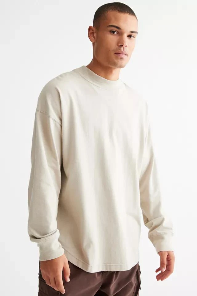 商品Standard Cloth|Standard Cloth Shortstop Long Sleeve Mock Neck Tee,价格¥151,第1张图片