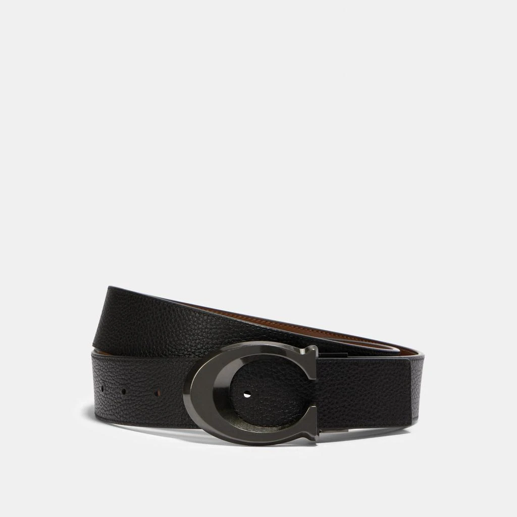 商品Coach|男士 蔻驰 经典logo 可裁剪双面腰带 ,价格¥467,第1张图片