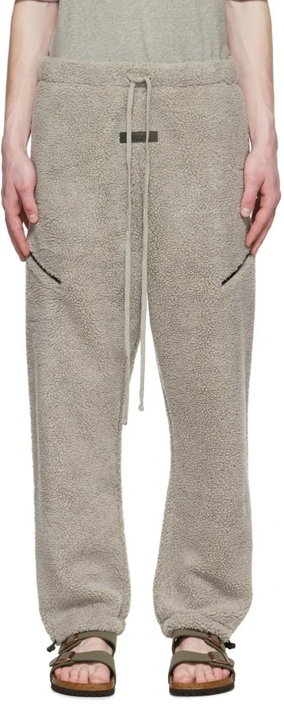 商品Essentials|Gray Polyester Lounge Pants,价格¥391,第1张图片
