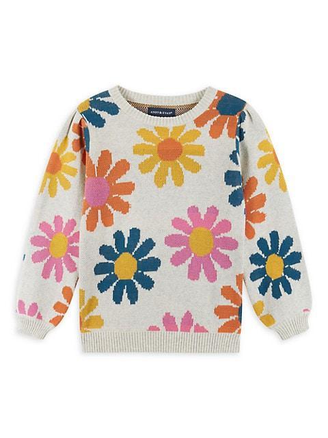 商品Andy & Evan|Baby's, Little Girl's & Girl's Flower Sweater & Leggings Two-Piece Set,价格¥292,第5张图片详细描述