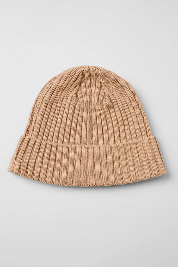 商品Alo|Cashmere Blend Rib Beanie - Toasted Almond,价格¥807,第3张图片详细描述