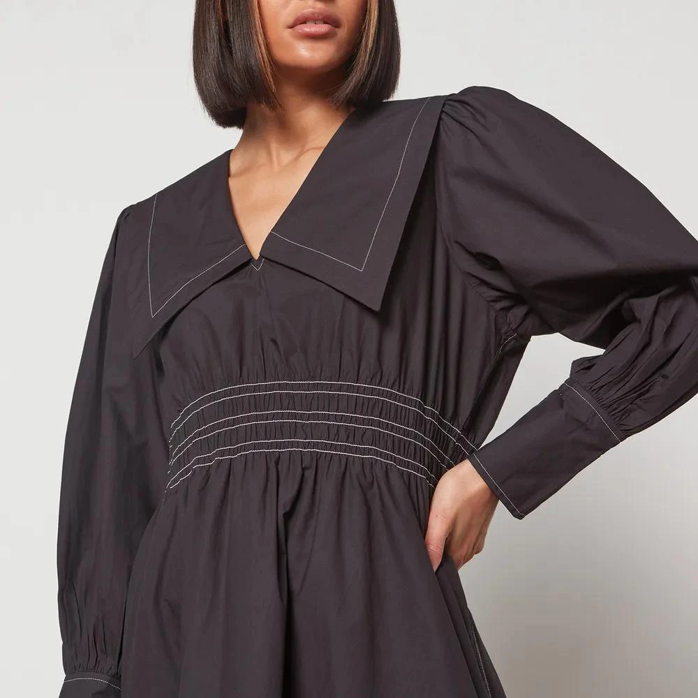 商品Ganni|Ganni Women's Cotton Poplin Mini Dress,价格¥1049,第4张图片详细描述