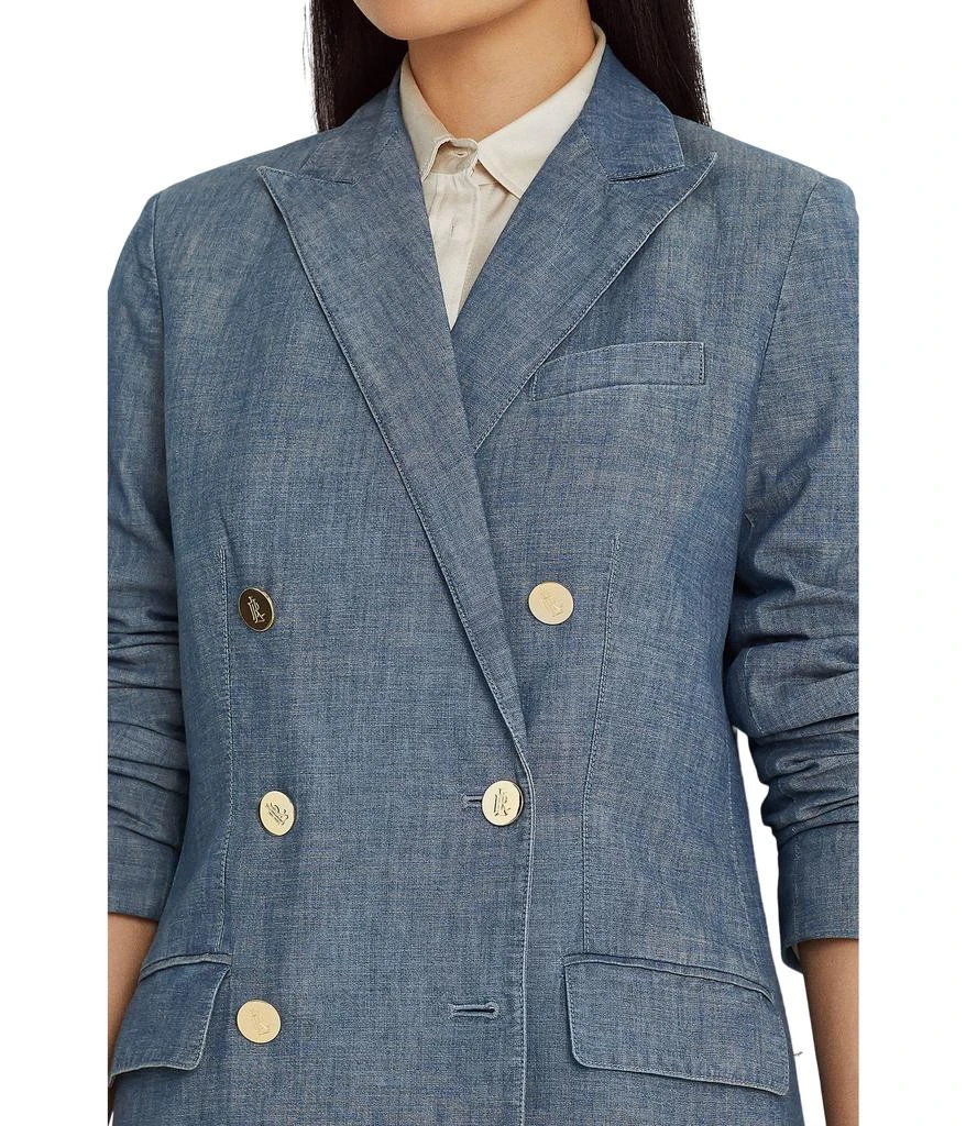 商品Ralph Lauren|Double-Breasted Chambray Blazer,价格¥1687,第2张图片详细描述