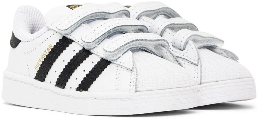 商品Adidas|Baby White & Black Superstar Sneakers,价格¥344,第4张图片详细描述