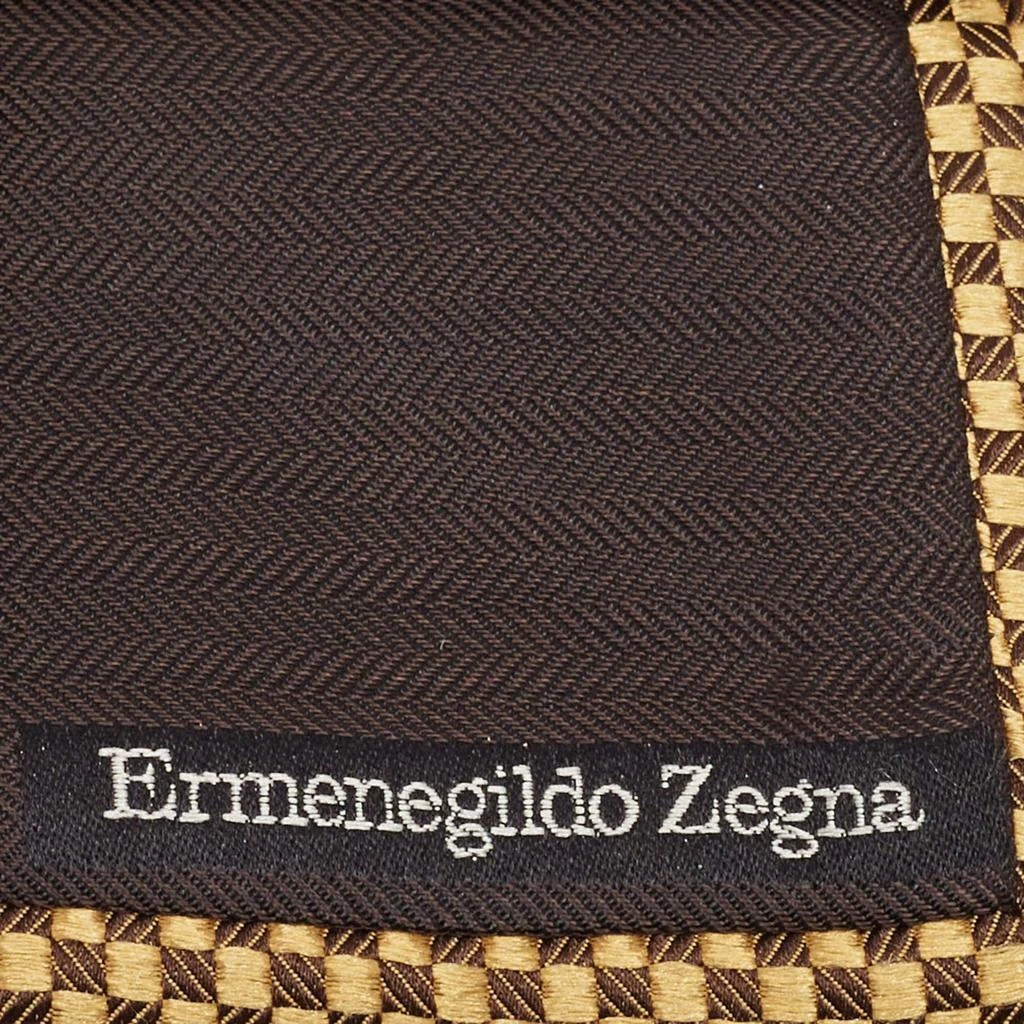 商品[二手商品] Ermenegildo Zegna|Ermenegildo Zegna Yellow Jacquard Silk Tie,价格¥897,第3张图片详细描述