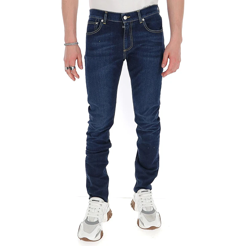 ALEXANDER MCQUEEN 亚历山大·麦昆 男士蓝色棉质牛仔裤 610148-QOY21-4001 商品