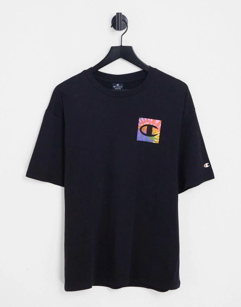 商品CHAMPION|champion t-shirt with back print in black,价格¥203,第2张图片详细描述