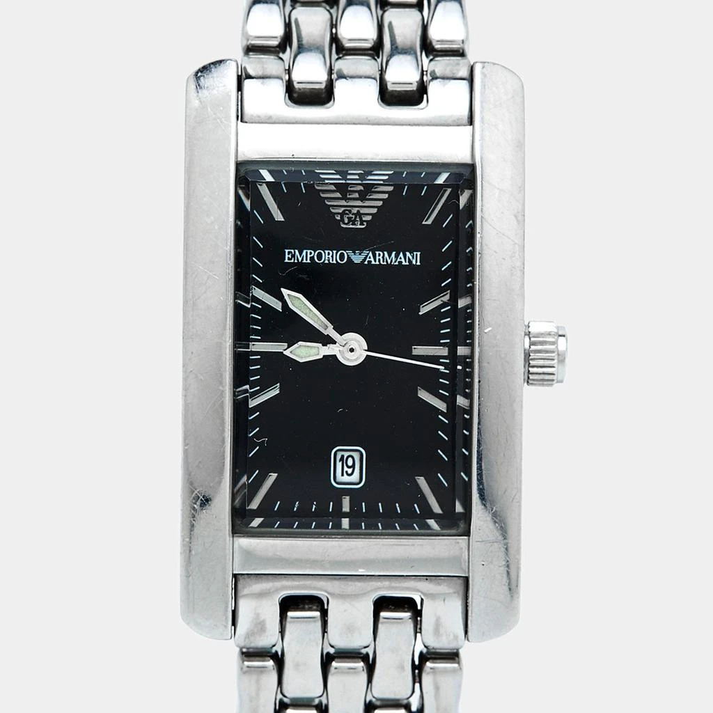 商品[二手商品] Emporio Armani|Emporio Armani Black Stainless Steel AR-0116 Women's Wristwatch 21 mm,价格¥904,第3张图片详细描述