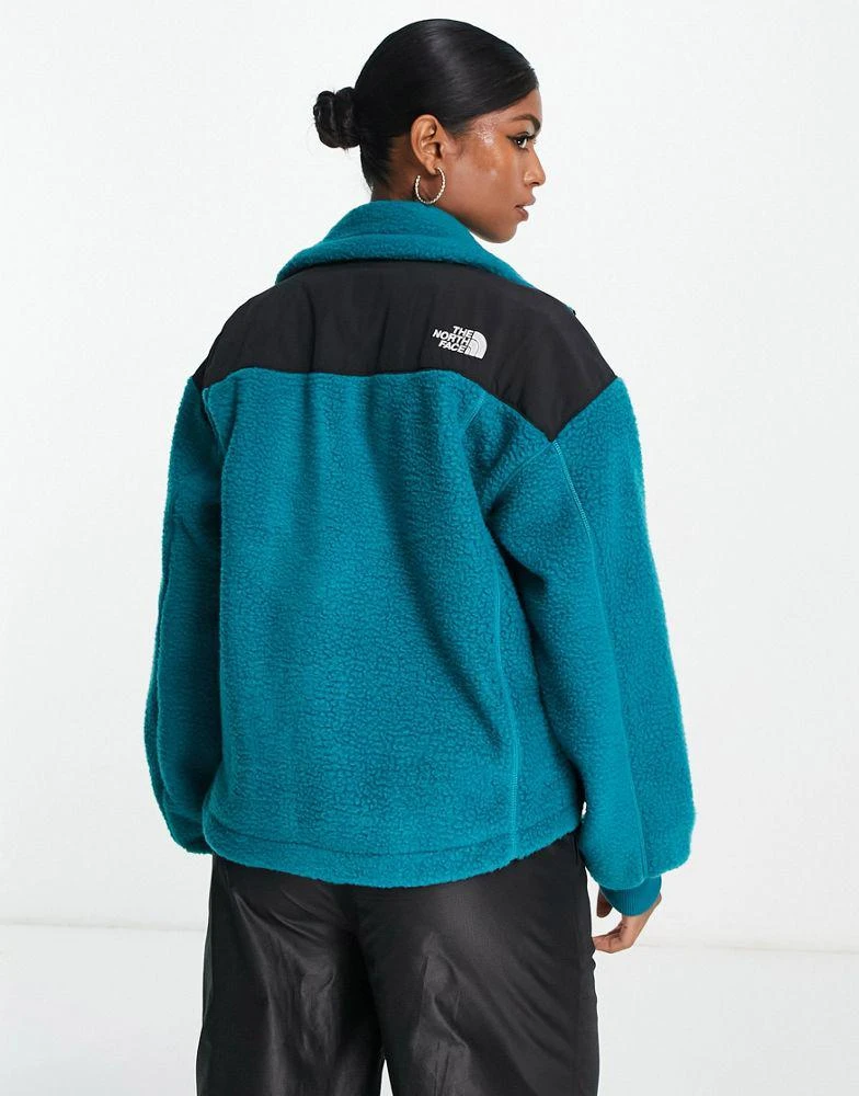 商品The North Face|The North Face Denali 1994 retro relaxed fit zip up fleece jacket in teal,价格¥1759,第4张图片详细描述