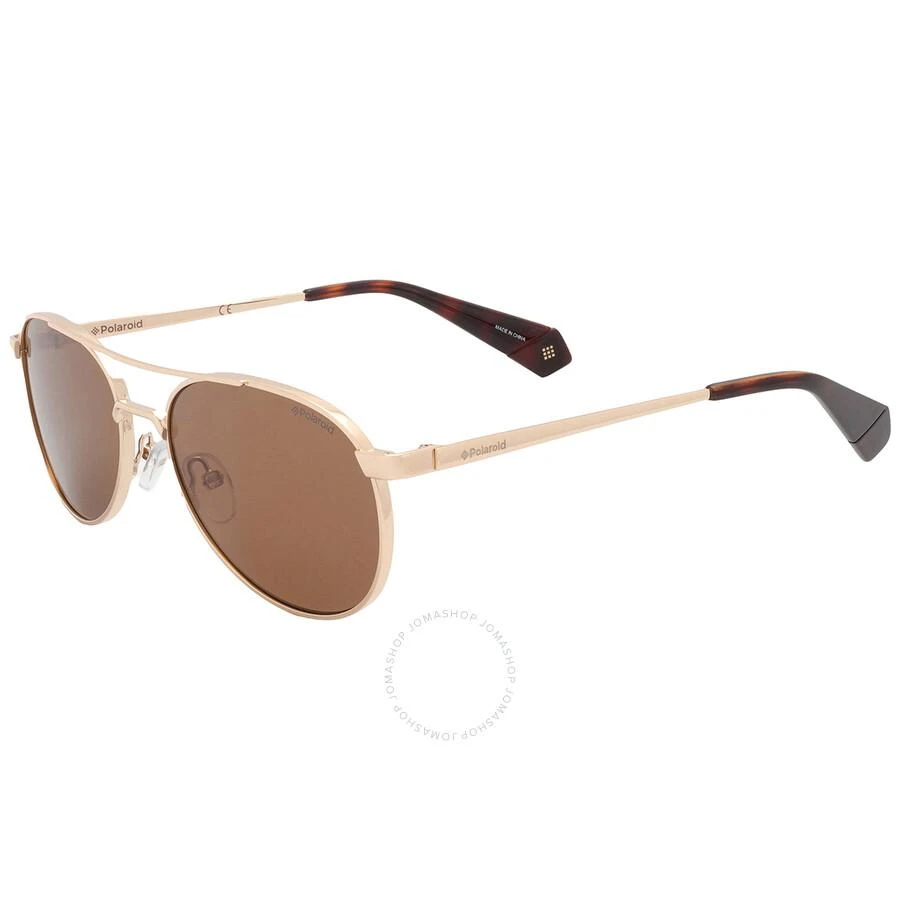 商品Polaroid|Core Bronze Polarized Pilot Ladies Sunglasses PLD 6070/S/X 0J5G/SP 56,价格¥149,第3张图片详细描述