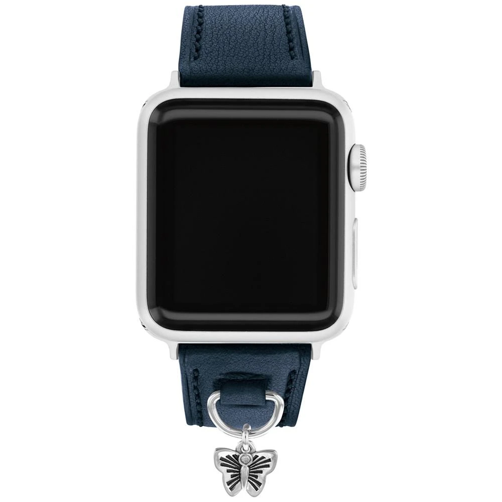 商品Coach|Navy Leather Apple Watch Band 38/41mm,价格¥716,第1张图片