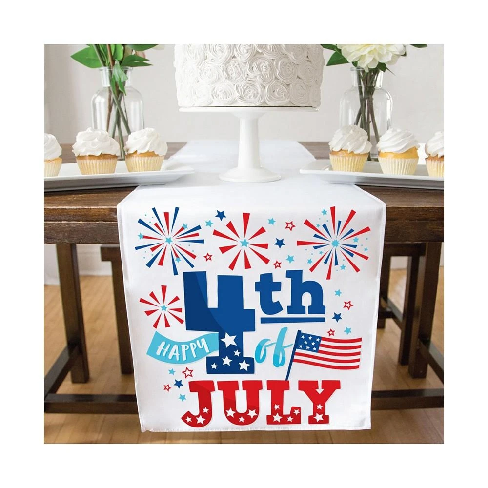 商品Big Dot of Happiness|Firecracker 4th of July -  Party Dining Tabletop Decor - Cloth Table Runner - 13 x 70 inches,价格¥164,第3张图片详细描述