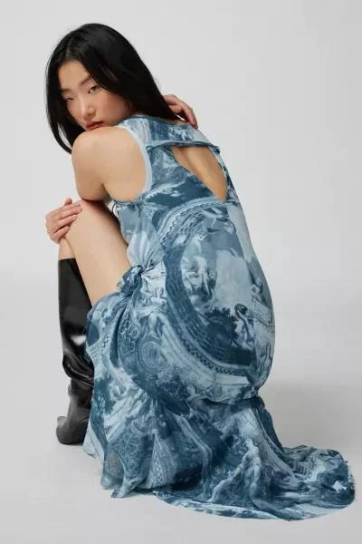 商品Urban Outfitters|UO Andy Printed Asymmetrical Midi Dress,价格¥227,第3张图片详细描述