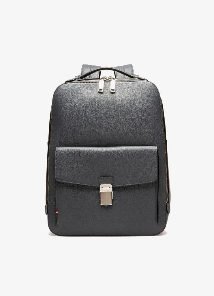 商品Bally|NEW Bally Gordons Men's 6230939 Grey Leather Backpack MSRP,价格¥6406,第1张图片