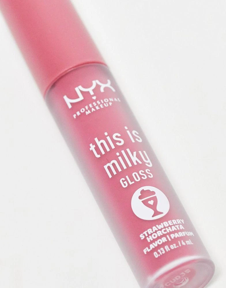 商品NYX Professional Makeup|NYX Professional Makeup This Is Milky Gloss Lip Gloss - Strawberry Horchata,价格¥74,第2张图片详细描述