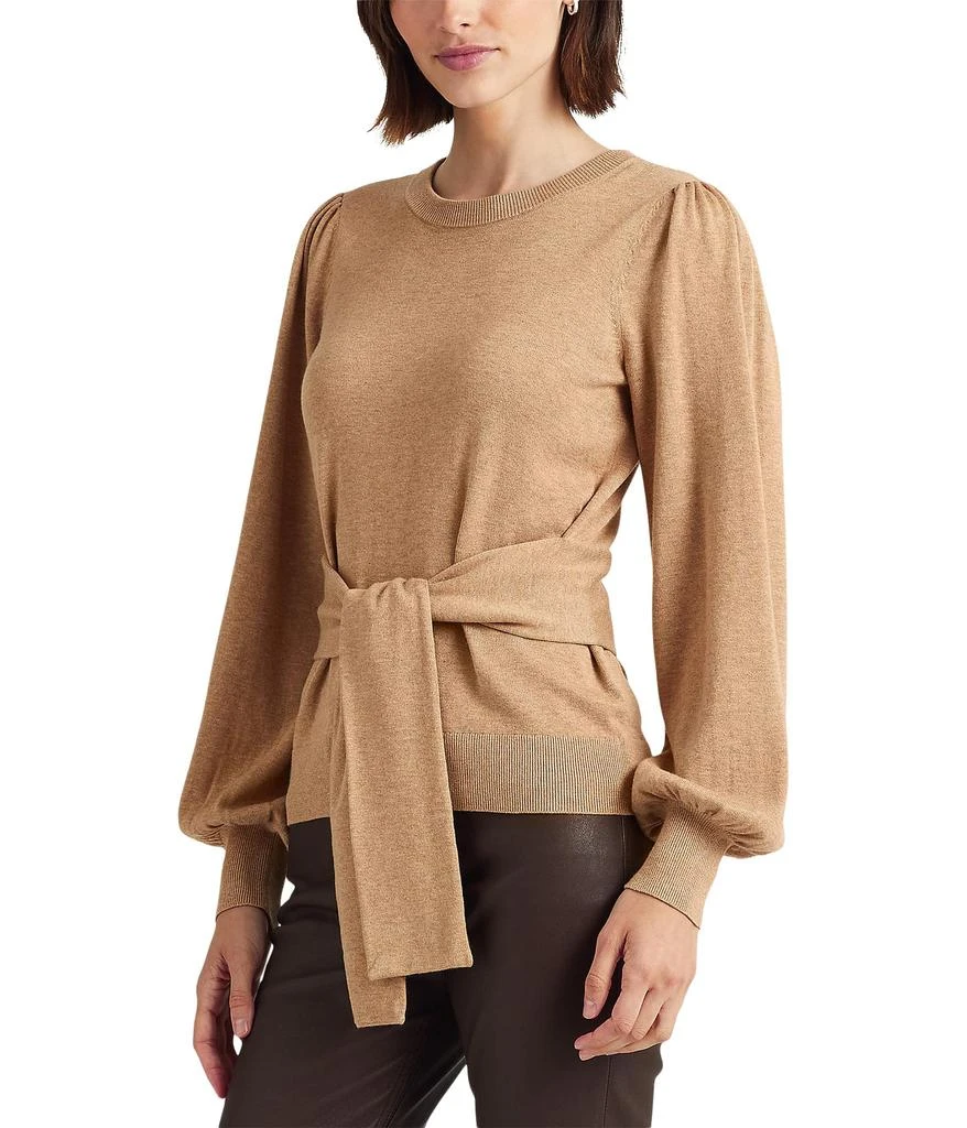 商品Ralph Lauren|Belted Cotton-Blend Sweater,价格¥942,第1张图片