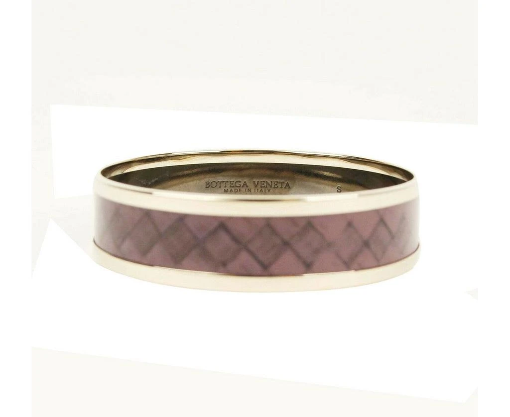 商品Bottega Veneta|Bottega Veneta Womens Purple Enamel Metal Woven Print Gold Bracelet 452833 6000 (Small),价格¥3880,第1张图片