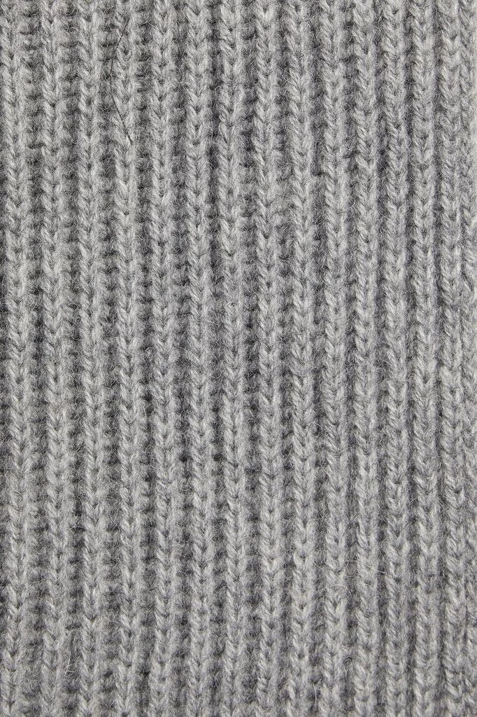 商品Vince|Ribbed mélange wool and yak-blend cardigan,价格¥664,第4张图片详细描述