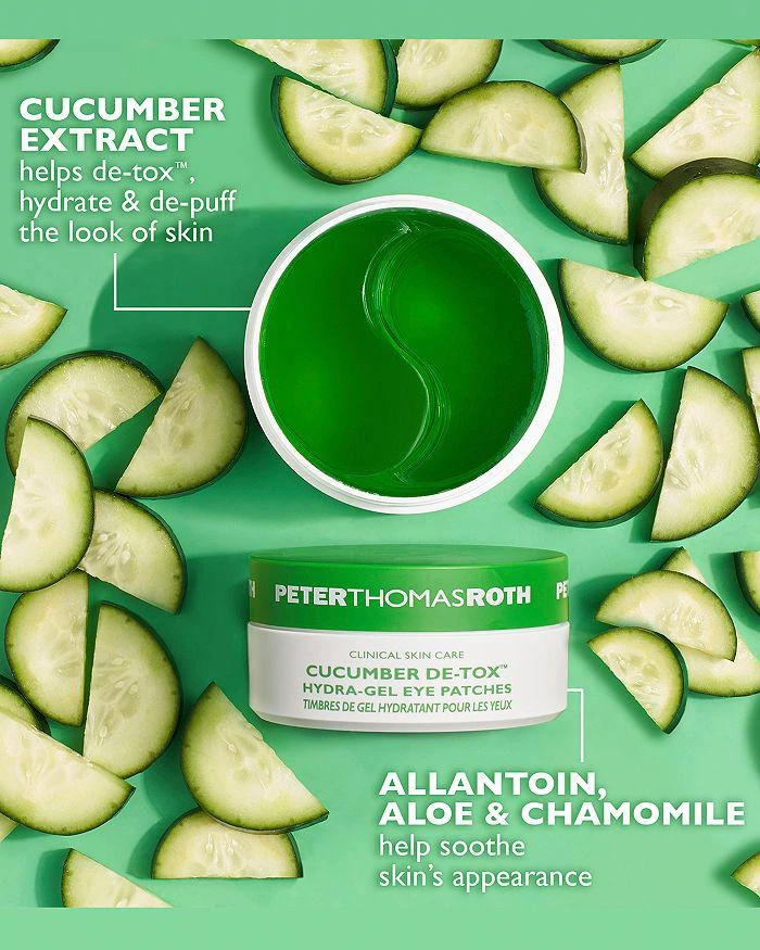商品Peter Thomas Roth|Cucumber De Tox Hydra Gel Eye Patches,价格¥387,第2张图片详细描述