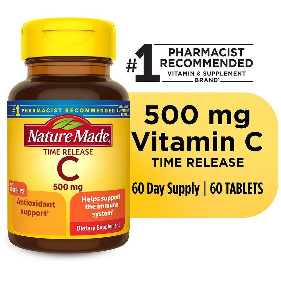 Vitamin C 500 mg Time Release Tablets with Rose Hips 商品