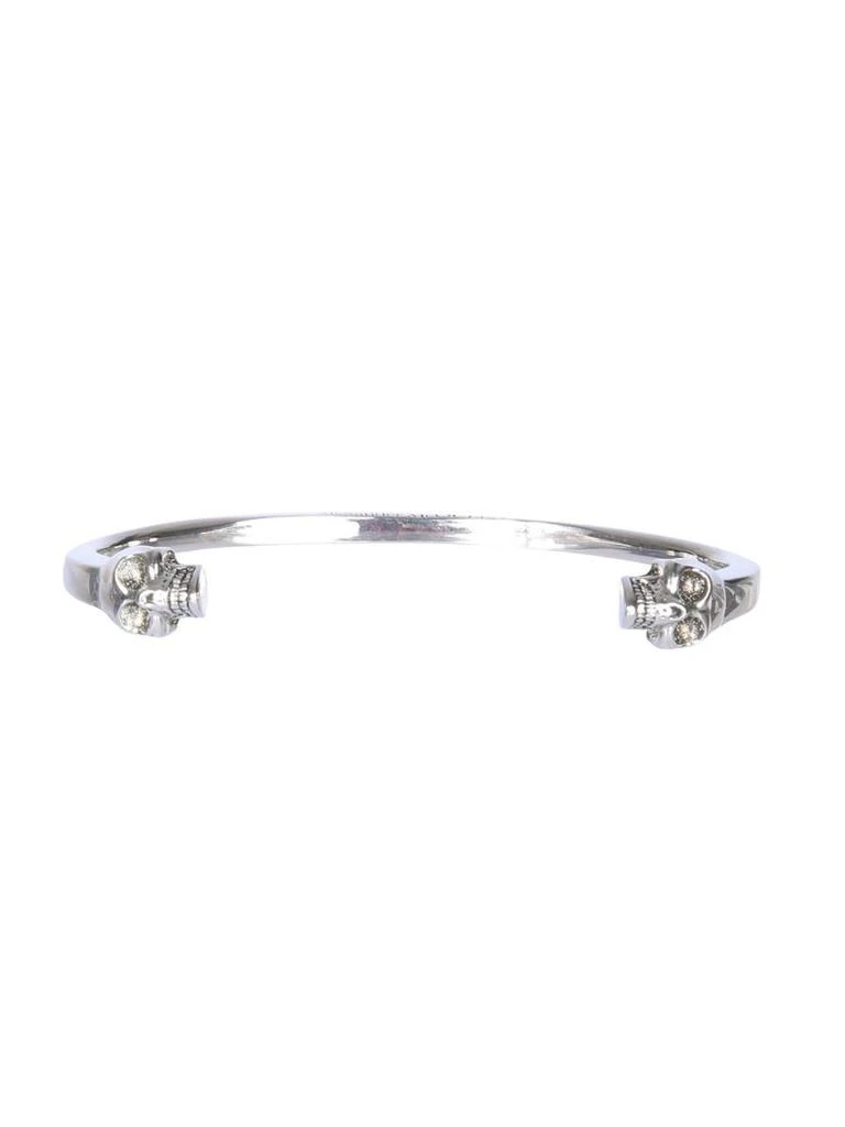 商品Alexander McQueen|ALEXANDER MCQUEEN TWIN SKULL BRACELET,价格¥1184,第1张图片