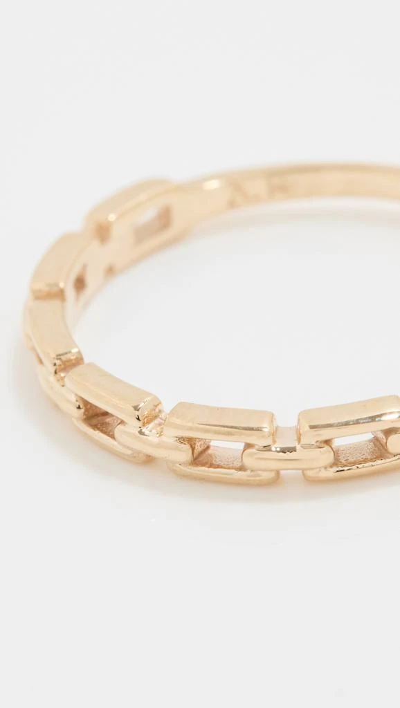 商品Zoe Chicco|Zoe Chicco 14k Gold Rectangle Link Ring,价格¥3502,第2张图片详细描述
