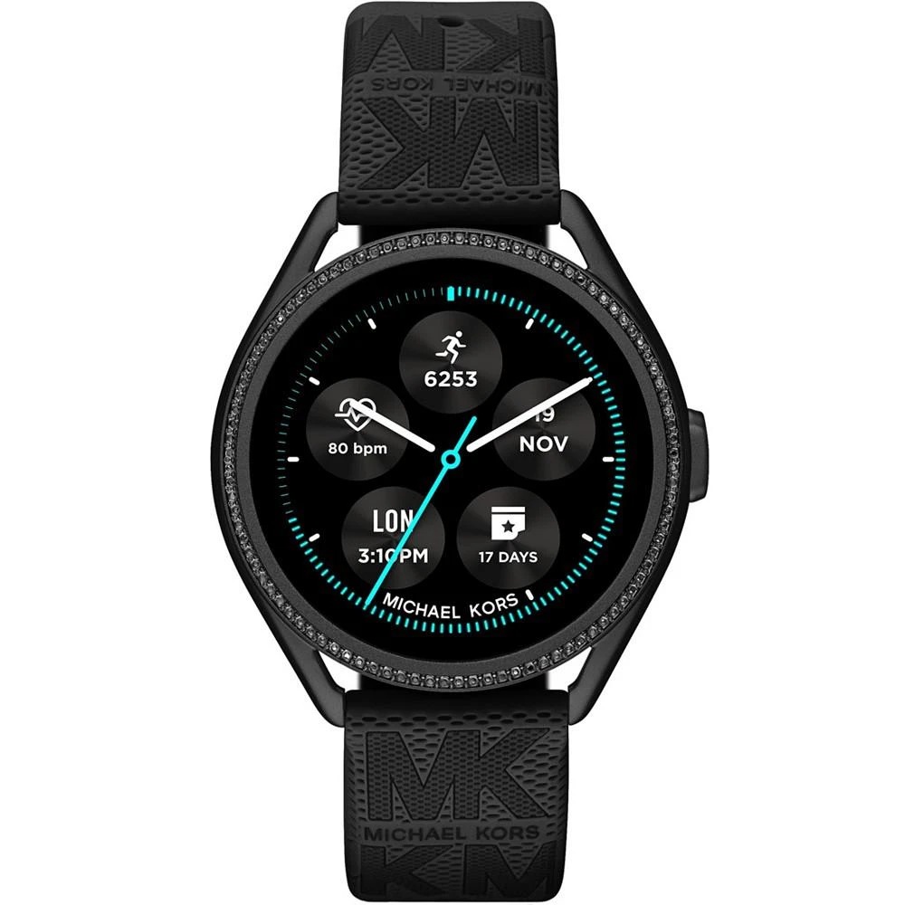 商品Michael Kors|Access Gen 5e MKGO Black Rubber Smartwatch 43mm,价格¥1121,第4张图片详细描述