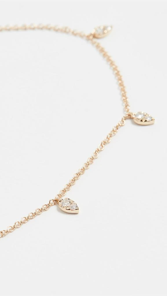 商品Effy|EF Collection 14k 钻石迷你泪滴链踝链,价格¥4479,第4张图片详细描述